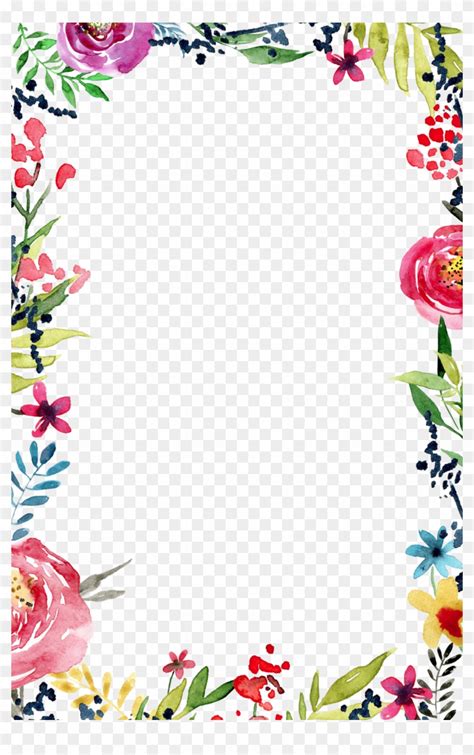 floral border transparent|floral border transparent template.